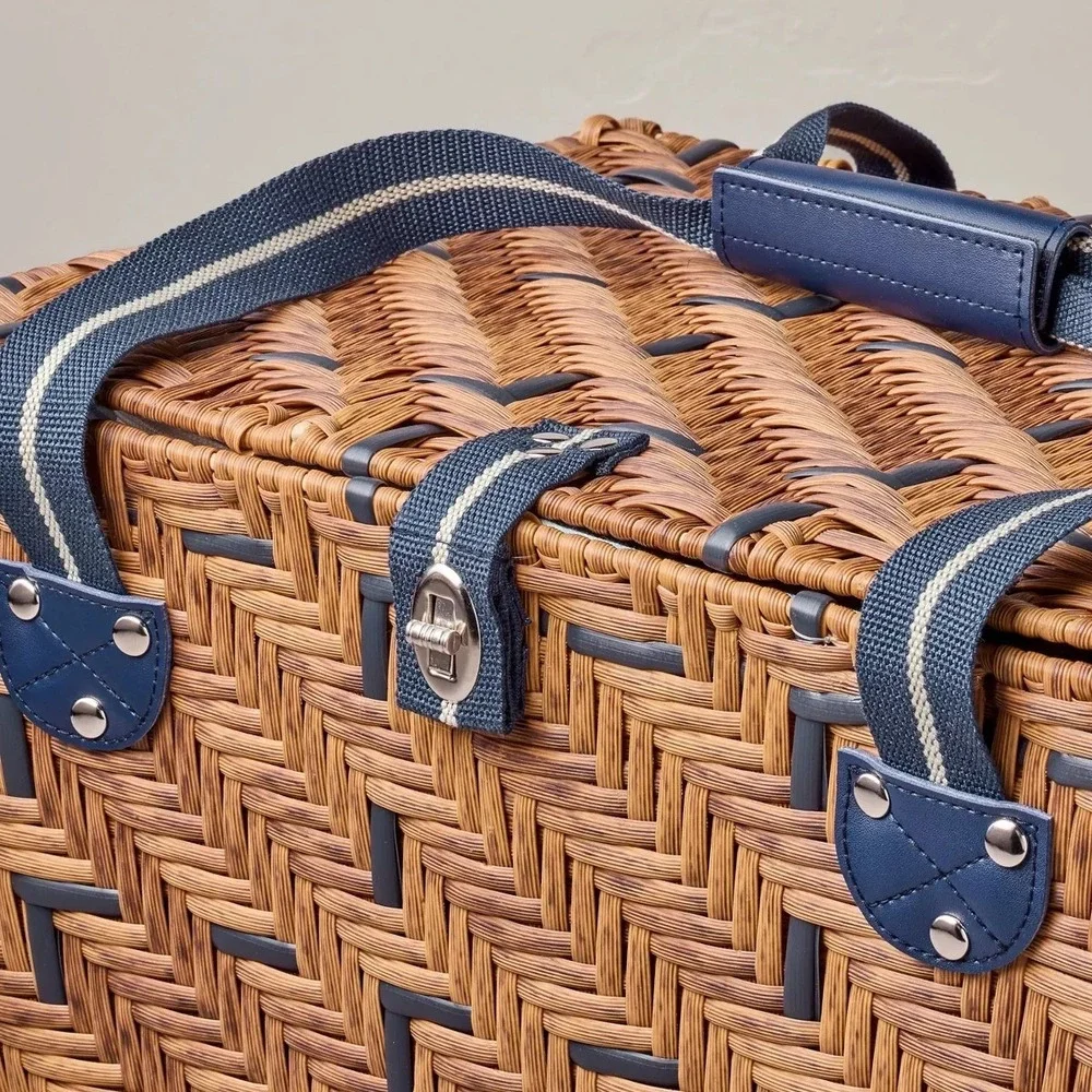 11x16 Woven Picnic Basket Light Brown - Hearth & Hand Magnolia, Target